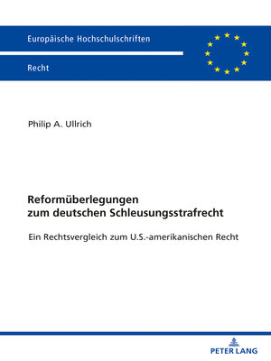 cover image of Reformueberlegungen zum deutschen Schleusungsstrafrecht